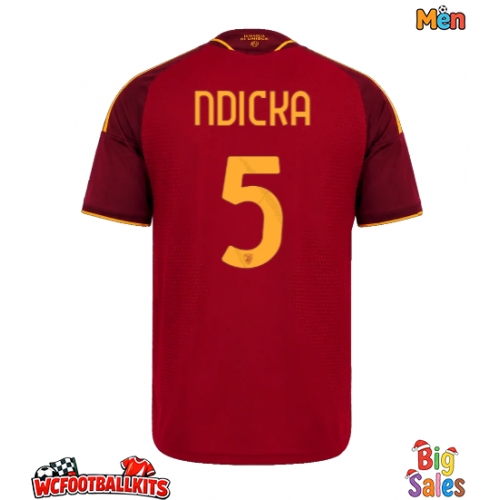 AS Roma Evan Ndicka #5 Replica Home Stadium Shirt 2026-27 Short Sleeve